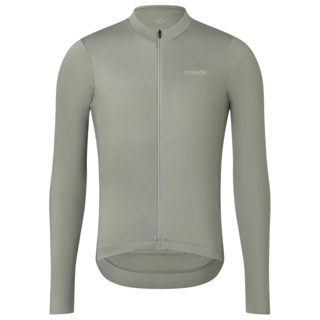 Фланелка с дълъг ръкав за колоездене straede Aerlig Longsleeve Jersey Cycling jersey - Sage