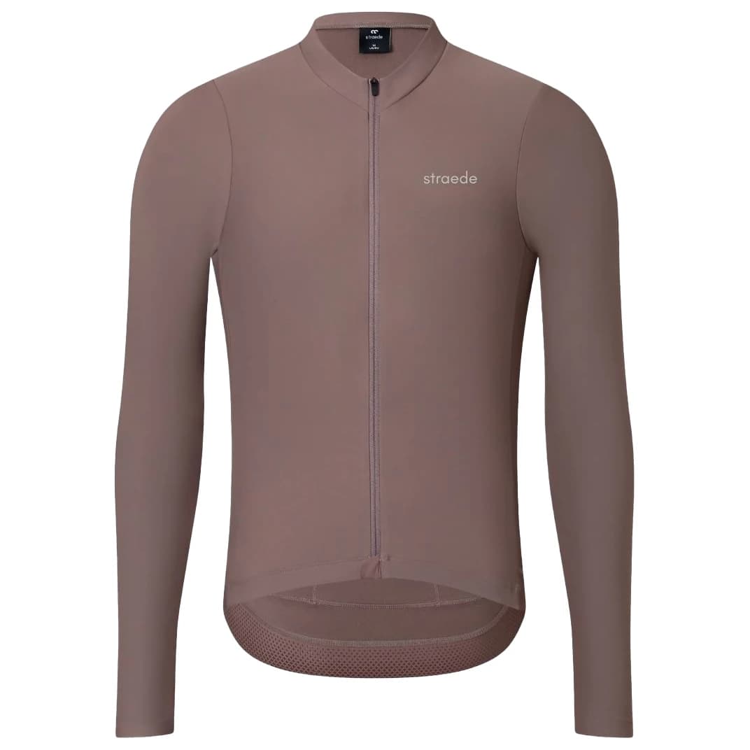 Фланелка с дълъг ръкав за колоездене straede Aerlig Thermal Longsleeve Cycling jersey - Grit