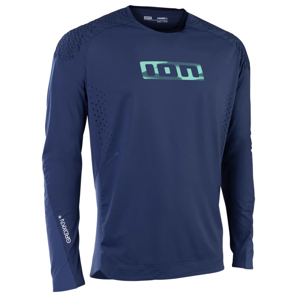 Фланелка с дълъг ръкав за колоездене ION IOB-Bike Jersey GRDXKN Scrub Select Cycling jersey - Midnight