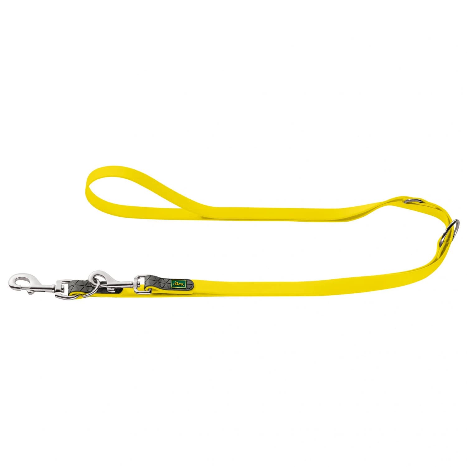 Повод за куче Hunter Adjustable Leash Convenience Dog leash - Neon Yellow