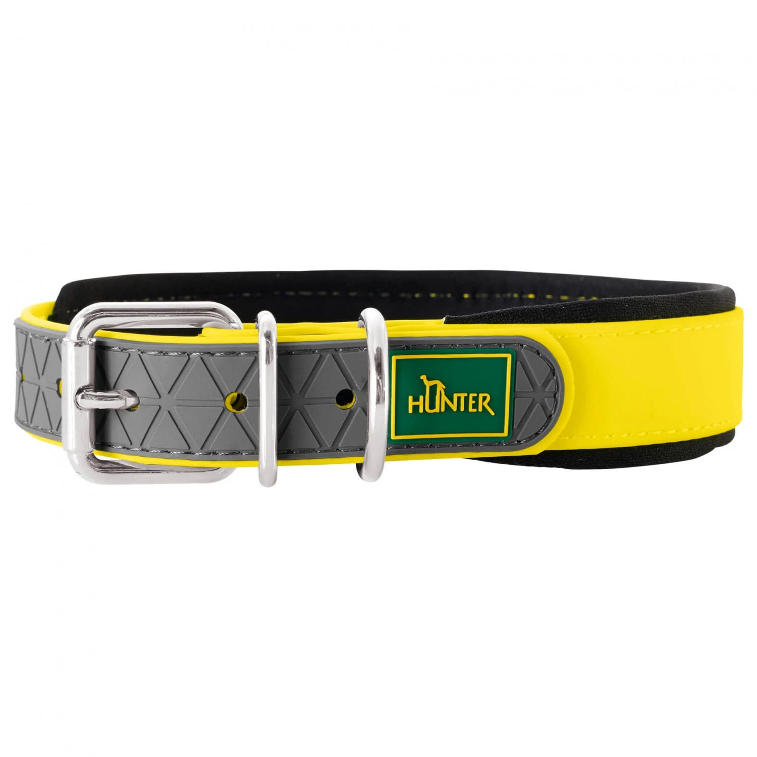 Нашийник за куче Hunter Collar Convenience Comfort Dog collar - Neongelb