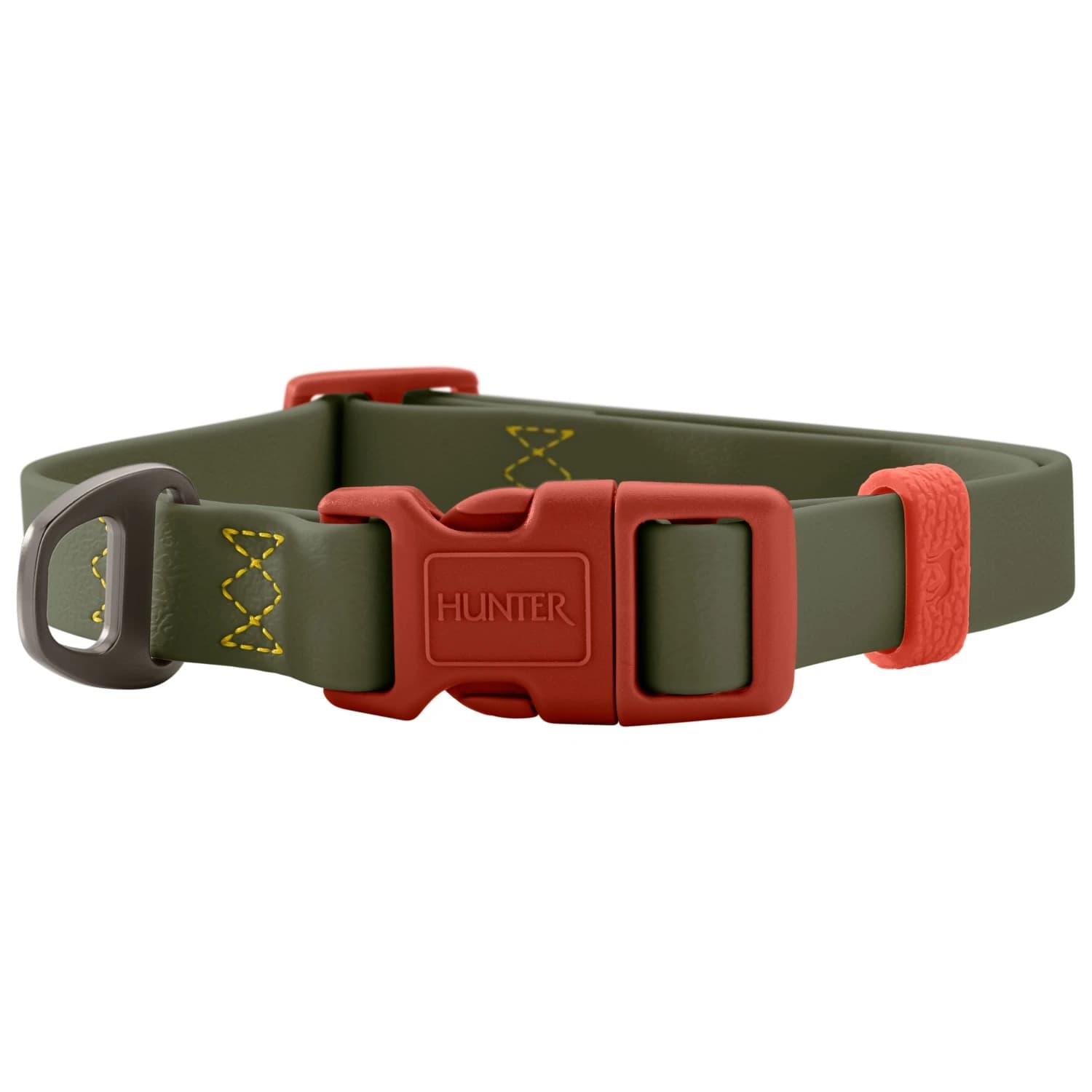 Нашийник за куче Hunter Halsung Havanna Dog collar - Green / Orange