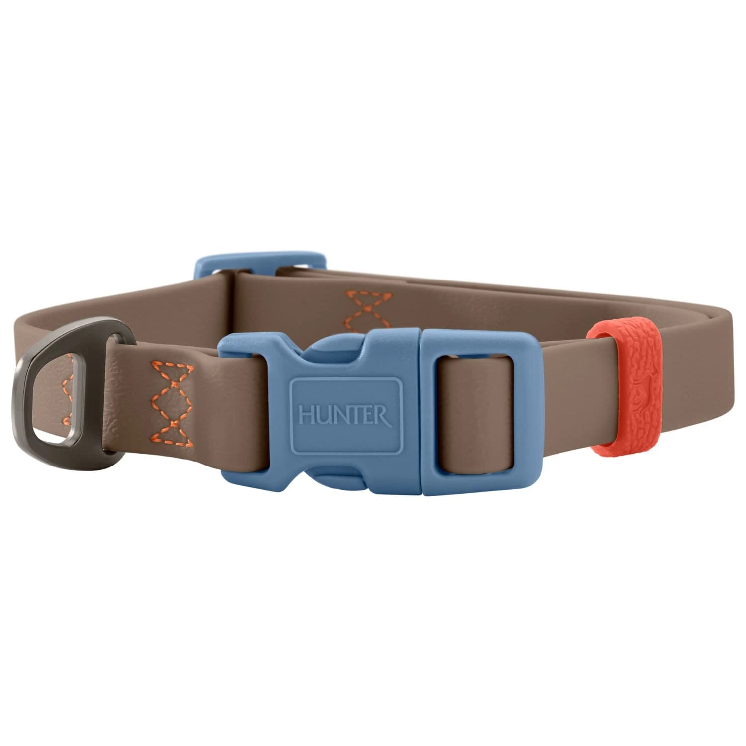 Нашийник за куче Hunter Halsung Havanna Dog collar - Taupe / Smoke Blue