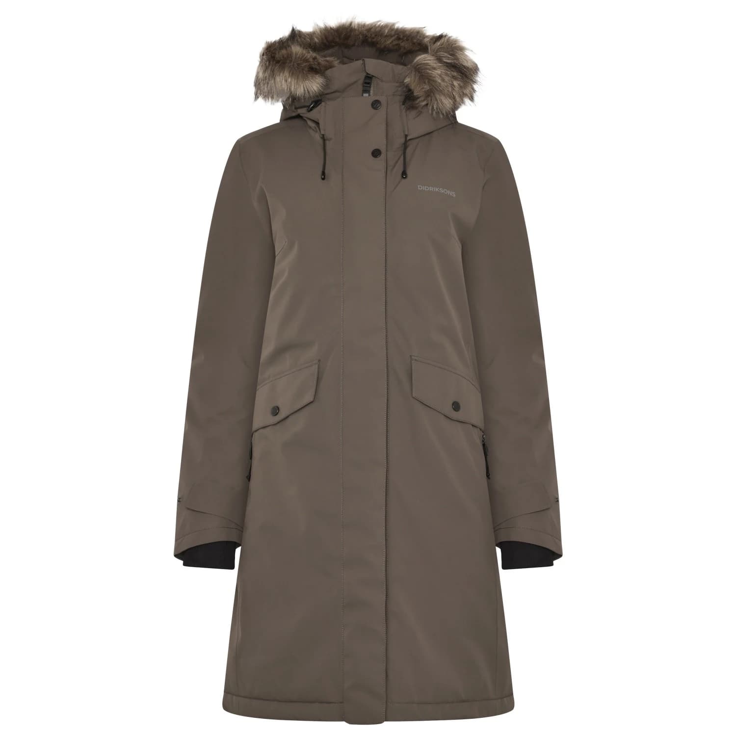 Дамско палто Didriksons Women's Erika Parka 3 Coat - Mocha Brown