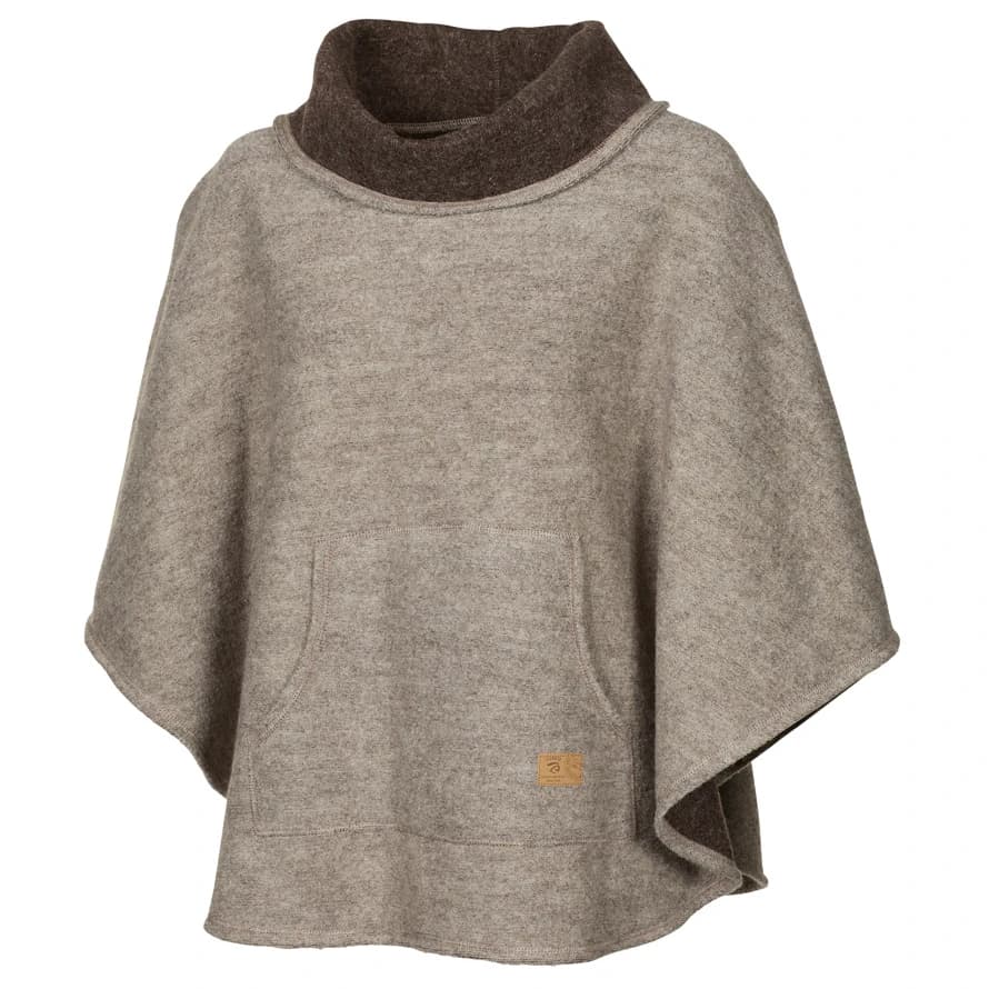Дамско пончо Ivanhoe of sweden Women's NLS Humla Poncho - Latte