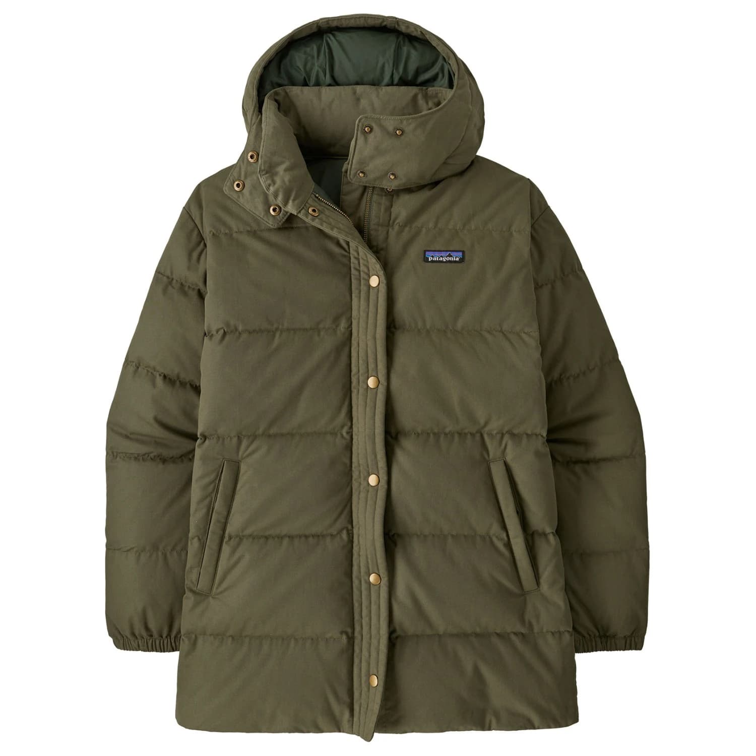 Дамско палто Patagonia Women's Cotton Down Parka Coat - Basin Green