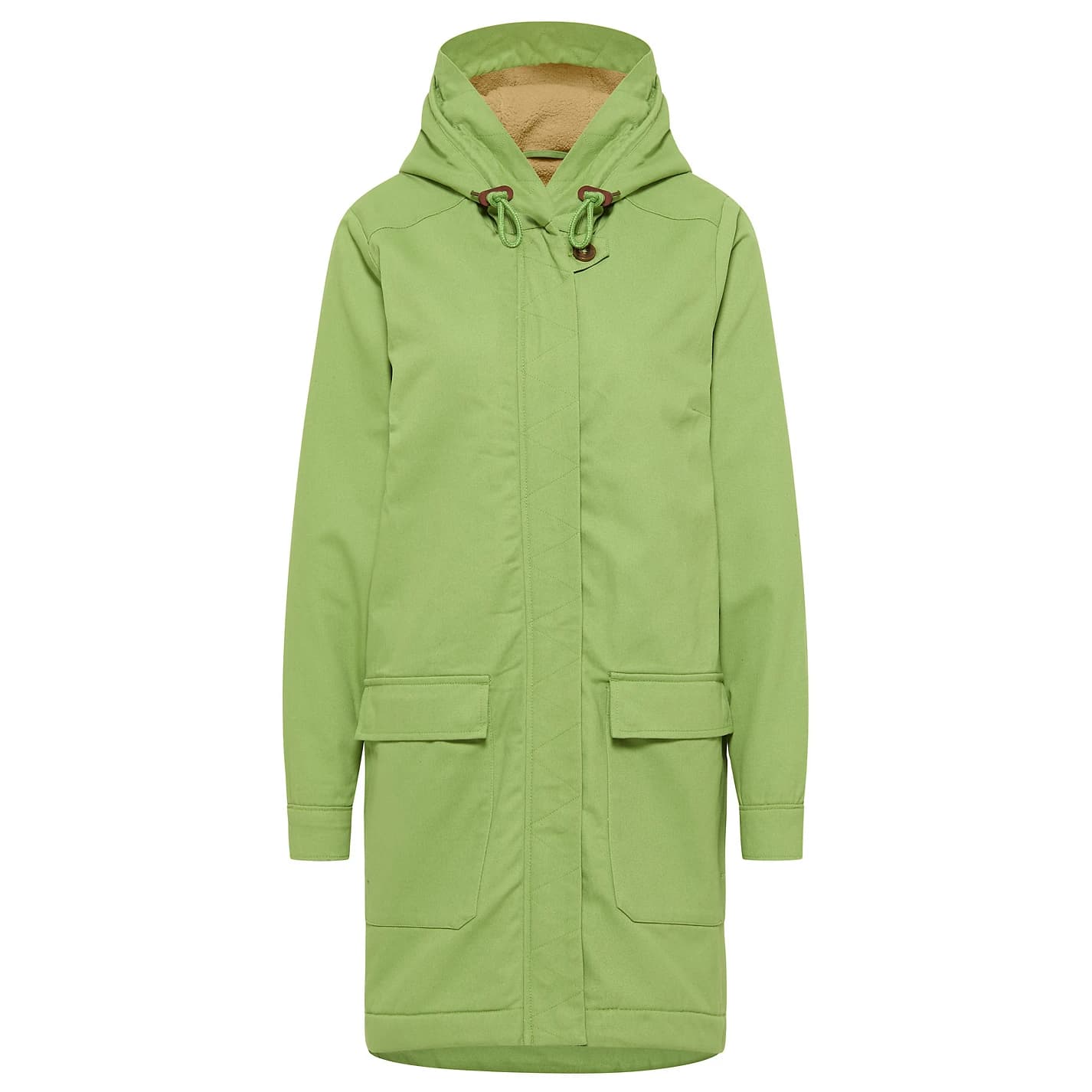 Дамско палто Tranquillo Women's Lined Twill Jacket with Pockets Coat - Piquant Green