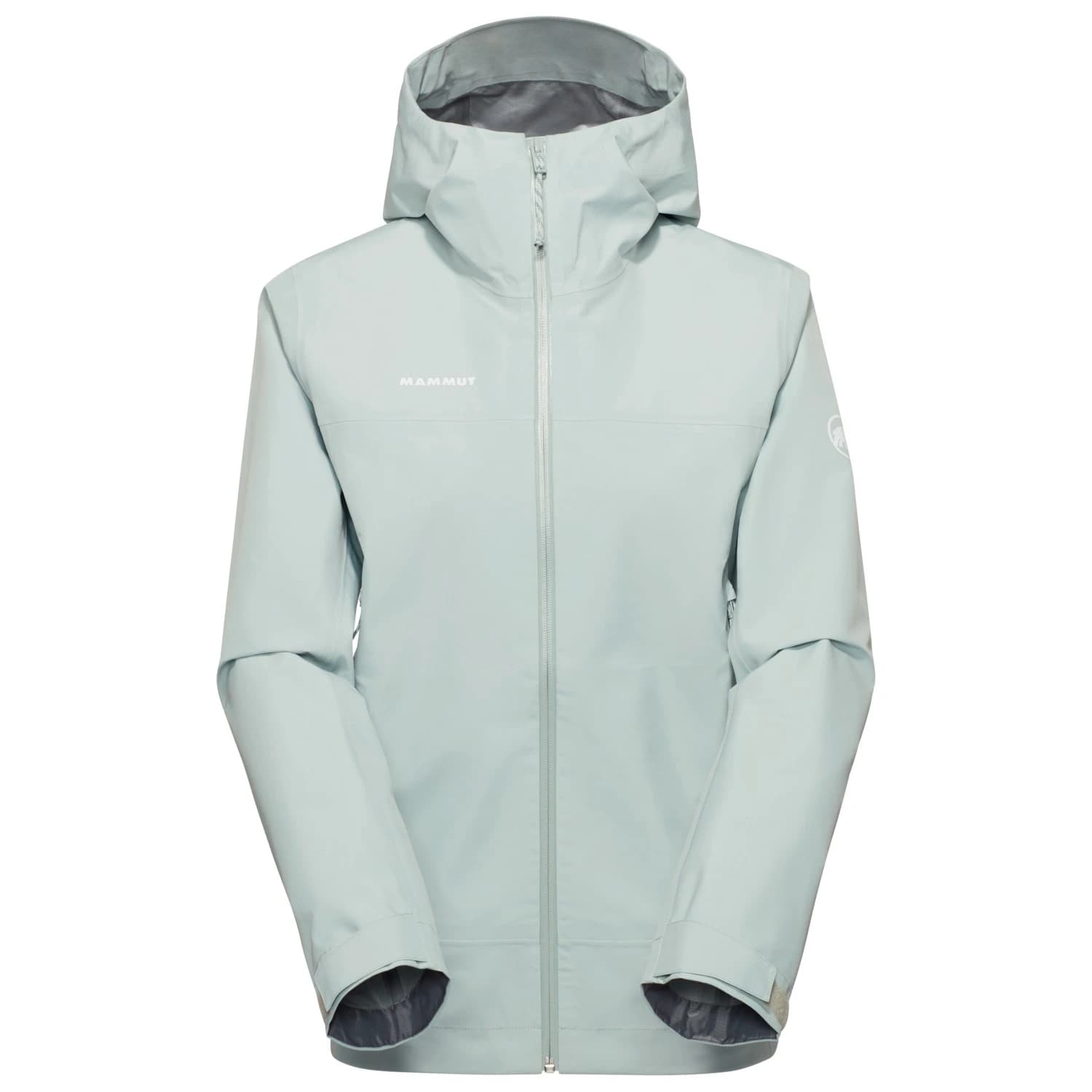 Дамско водоустойчиво яке Mammut Women's Crater Light Hardshell Hooded Jacket Waterproof jacket - Silver Sage