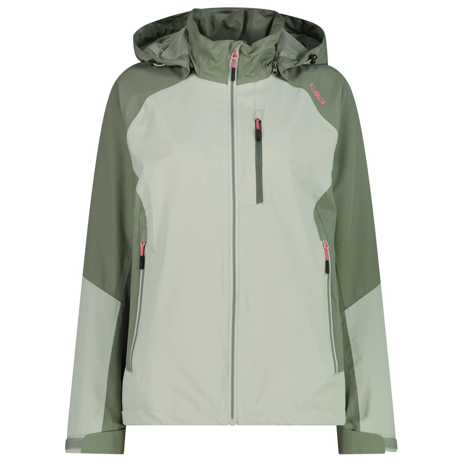 Водоустойчиво яке Cmp Women's Ripstop Jacket Zip Hood Waterproof jacket - Pistacchio