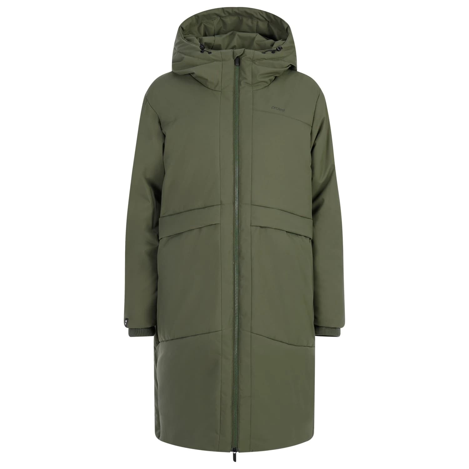 Дамско палто Protest Women's PRTPipit Long Jacket Coat - Thyme