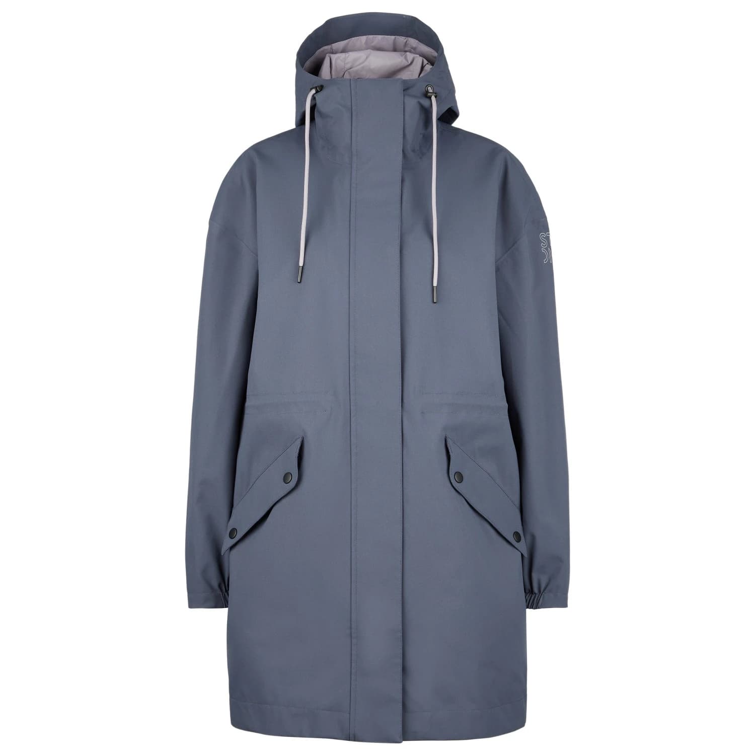 Дамско водоустойчиво яке Stoic Women's VilhelminaSt. Raincoat Waterproof jacket - Midnight Grey / Purple Grey