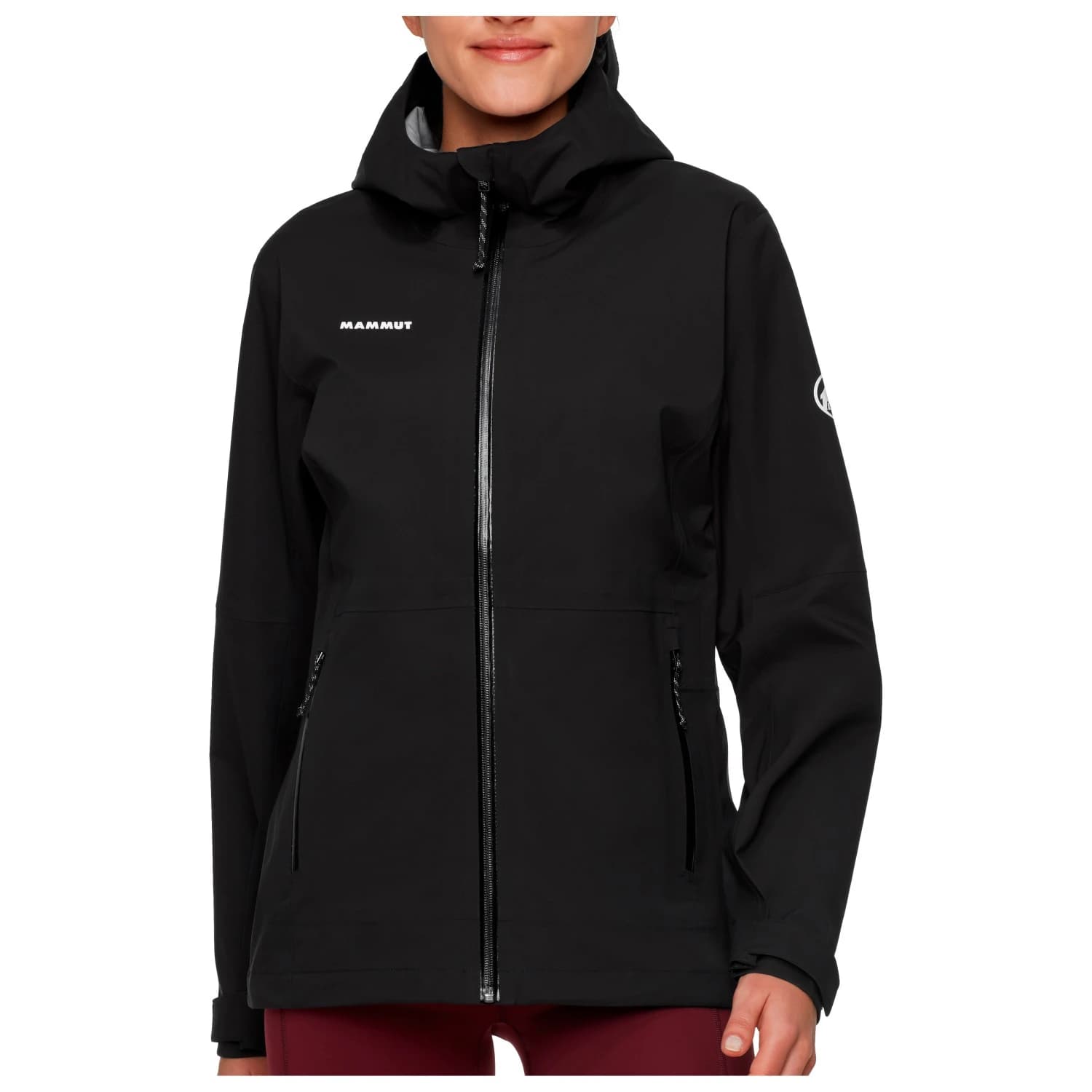 Дамско водоустойчиво яке Mammut Women's Linard Guide Hardshell Hooded Jacket Waterproof jacket - Black