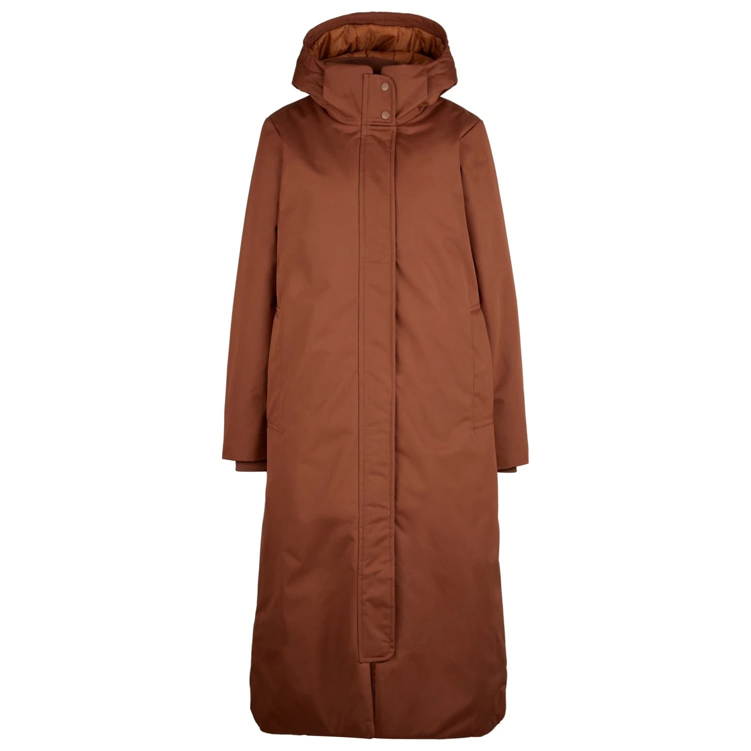 Дамско палто Selfhood Women's Long Hooded Parka Coat - Brown