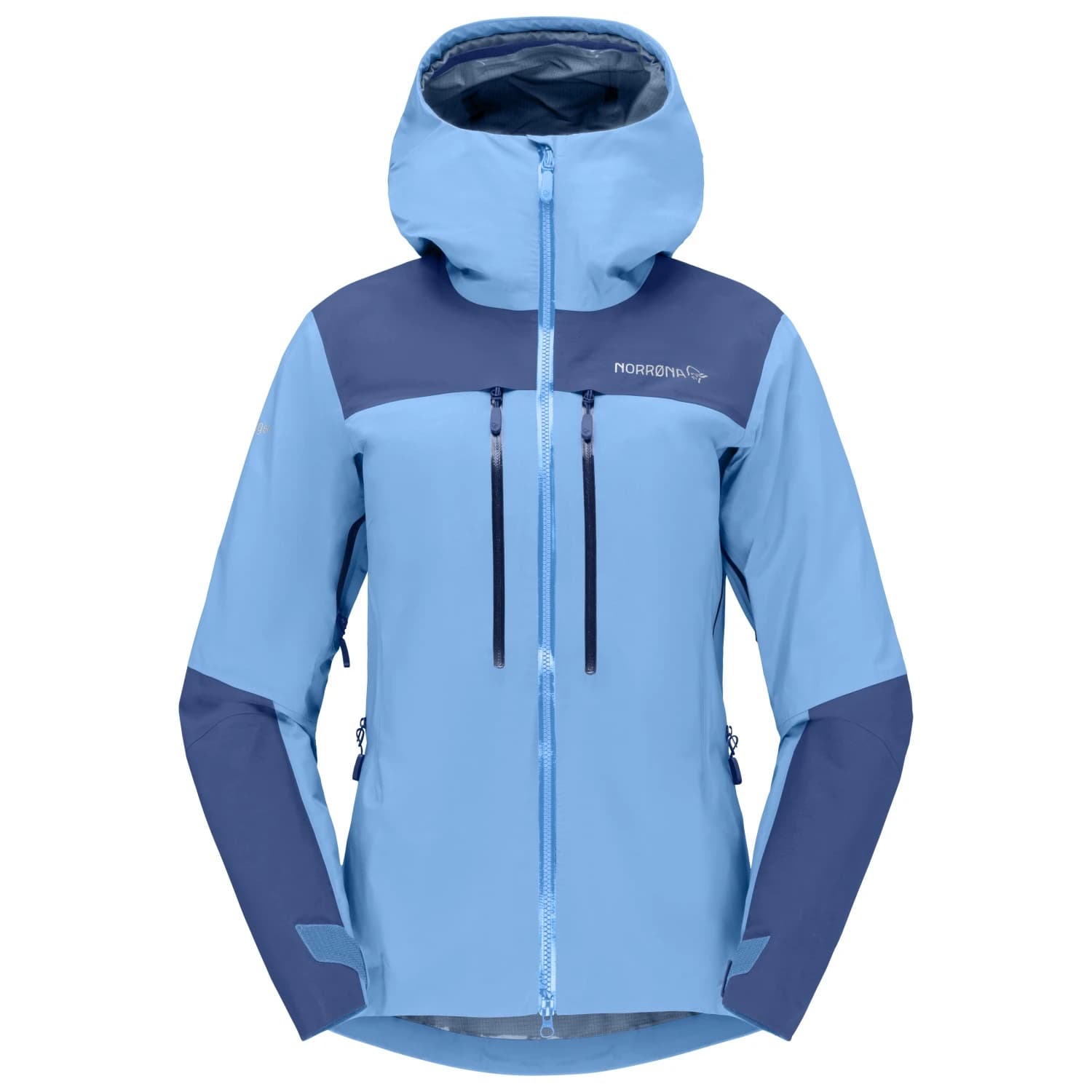 Дамско водоустойчиво яке Norrøna Women's Trollveggen GORE-TEX Pro Light Jacket Waterproof jacket - Allure / Vintage Indigo