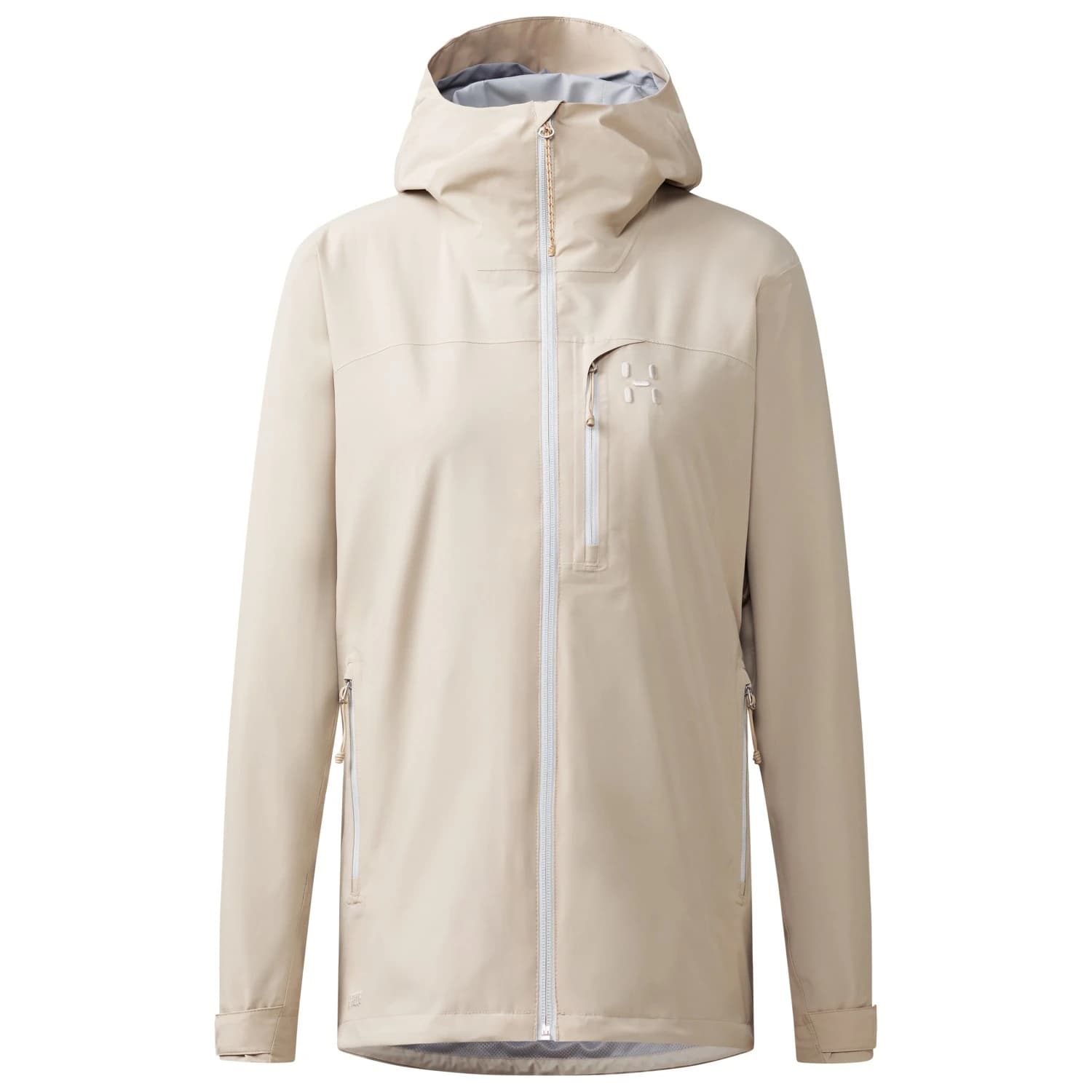 Дамско водоустойчиво яке Haglöfs Women's Ozka Proof Jacket Waterproof jacket - Chalk Beige