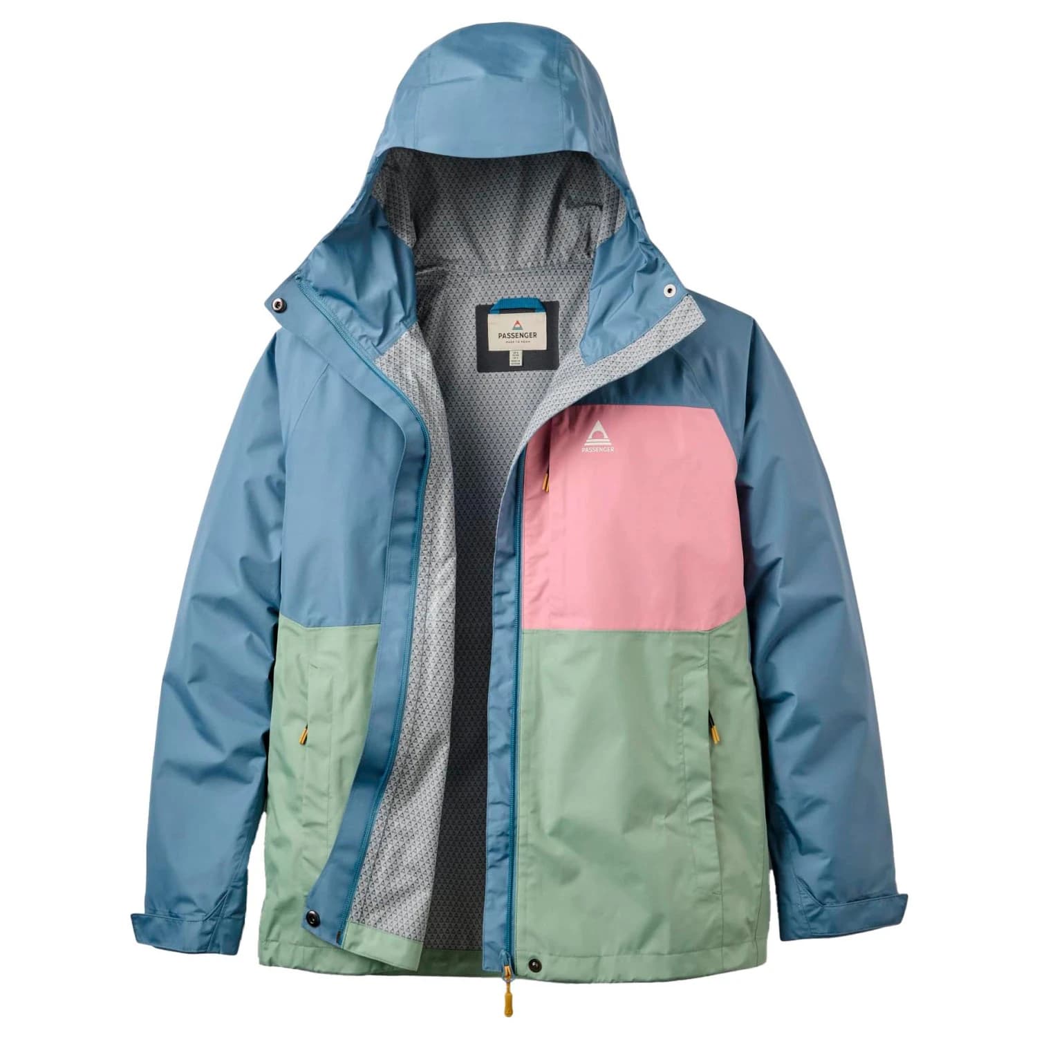 Дамско водоустойчиво яке Passenger Women's Trailscape Recycled Waterproof Jacket - Stormy Blue / Pistachio