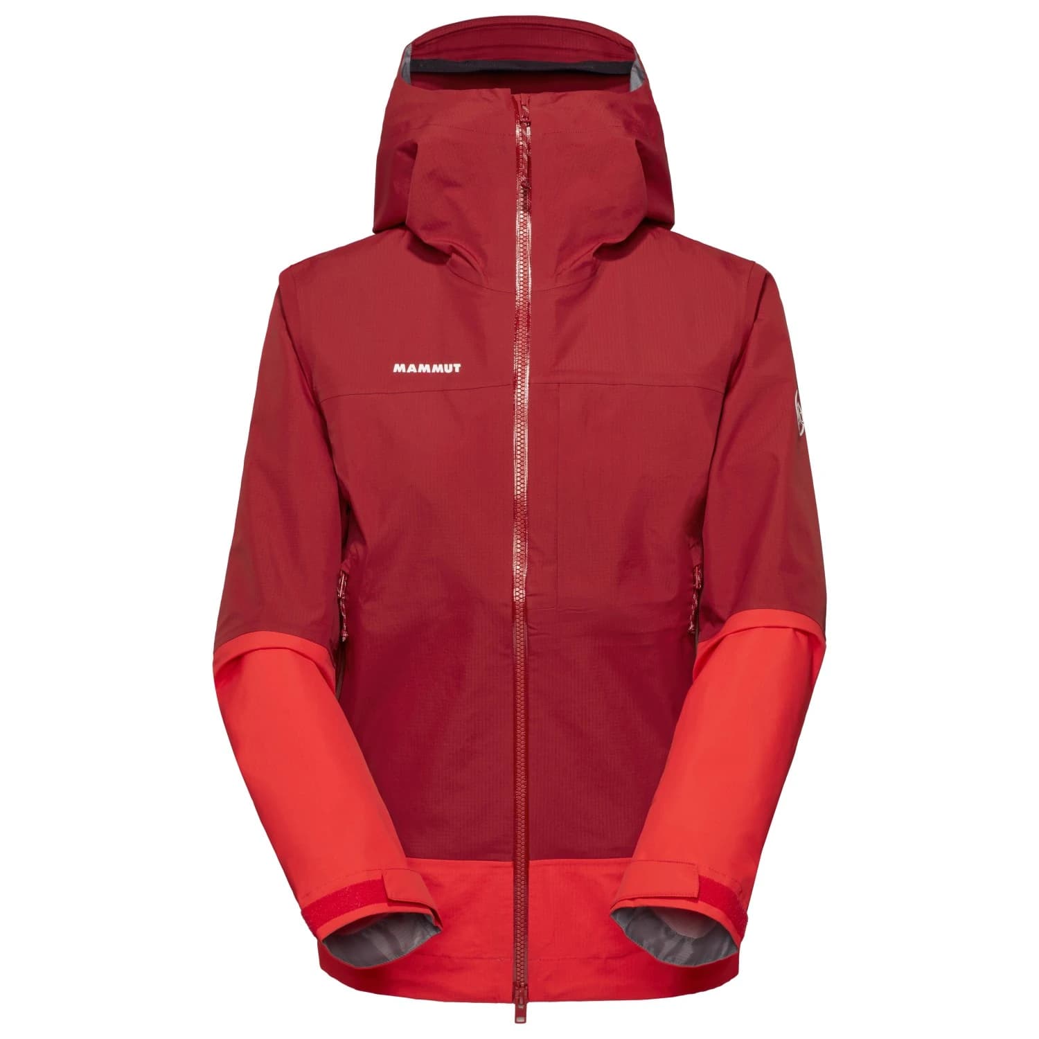 Дамско водоустойчиво яке Mammut Women's Alto Guide Hardshell Hooded Jacket Waterproof jacket - Dark Mammut Red / Mammut Red