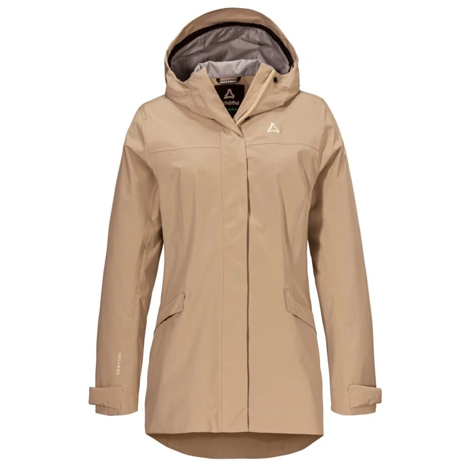 Дамско водоустойчиво яке Schöffel Women's Circ Jacket Style Smue Waterproof jacket - Brandon Beige