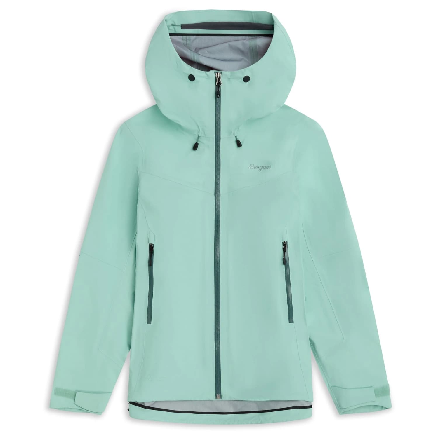 Дамско водоустойчиво яке Bergans Women's Rabot Light 3L Shell Jacket Waterproof jacket - Mint Crush