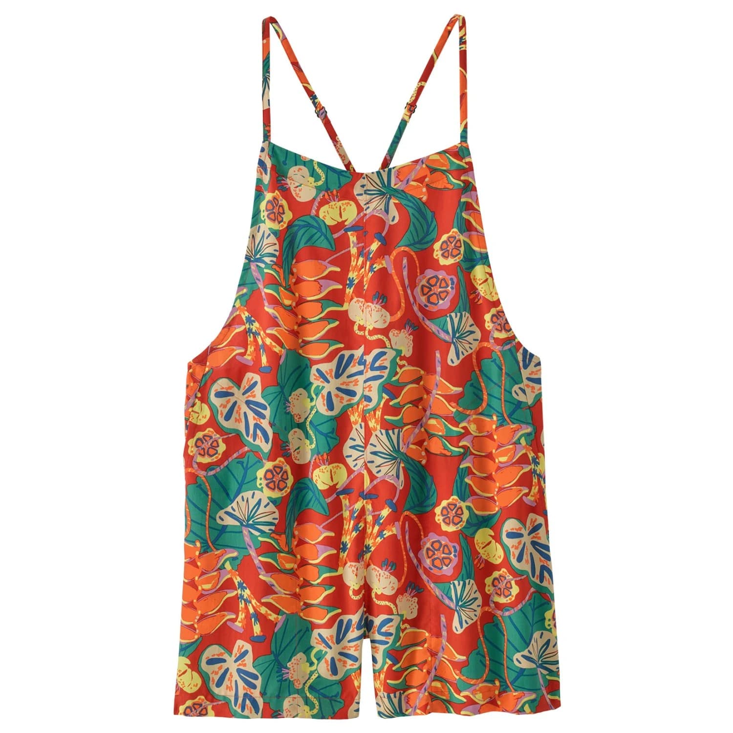 Дамски гащеризон Patagonia Women's Tidal Threads Romper Jumpsuit - Tropiclimb: Hot Ember