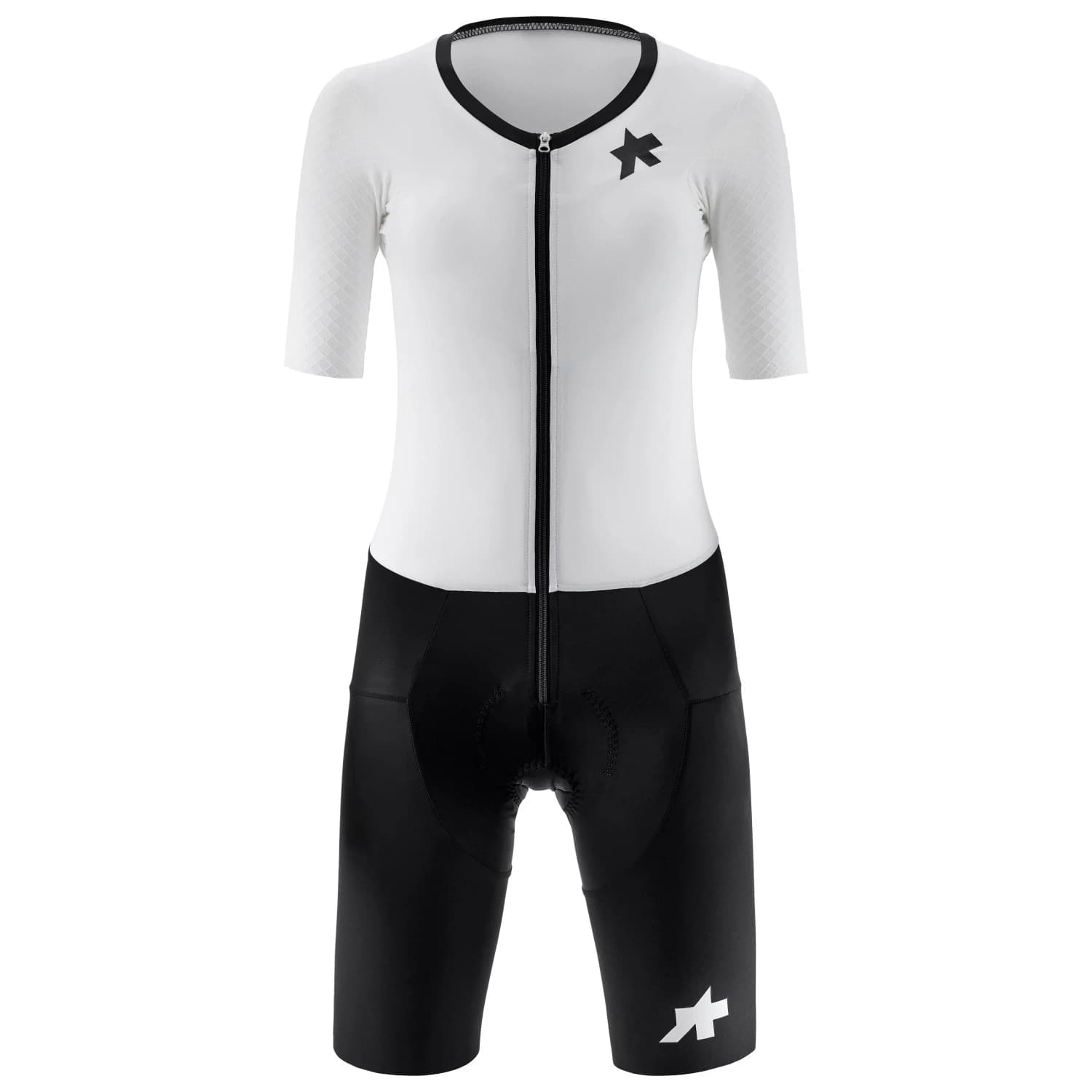 Дамски скин за колоездене ASSOS Women's Dyora RSV Triator Speedsuit S11 Cycling skinsuit - White Series