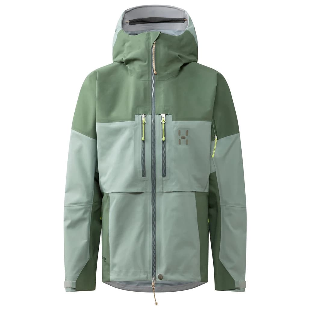 Дамско водоустойчиво яке Haglöfs Women's Spitz GTX Pro II Jacket Waterproof jacket - Dew Green / Chlorophyll Green