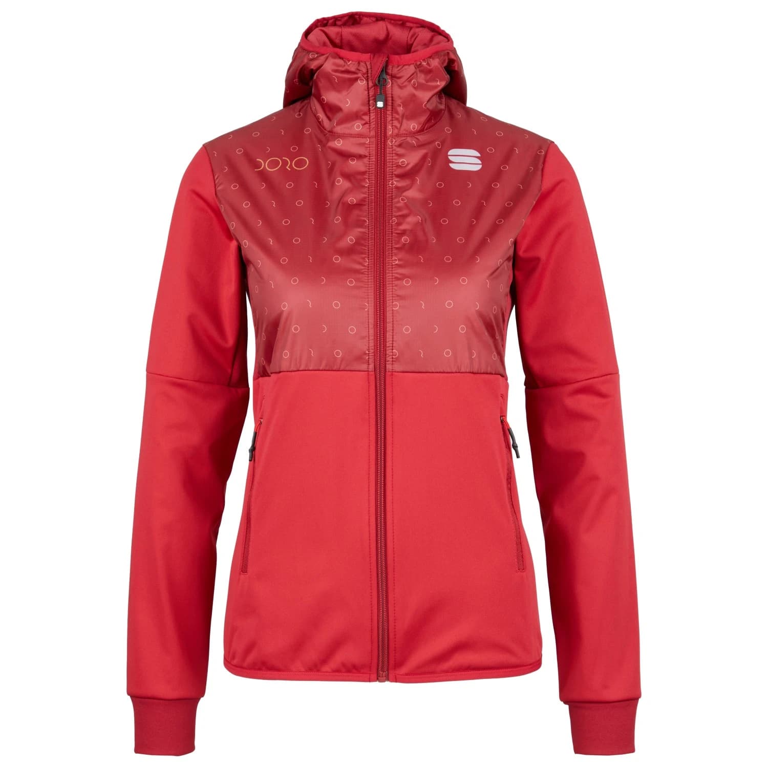 Дамско яке за ски бягане Sportful Women's Doro Jacket Cross-country ski jacket - Red Rumba