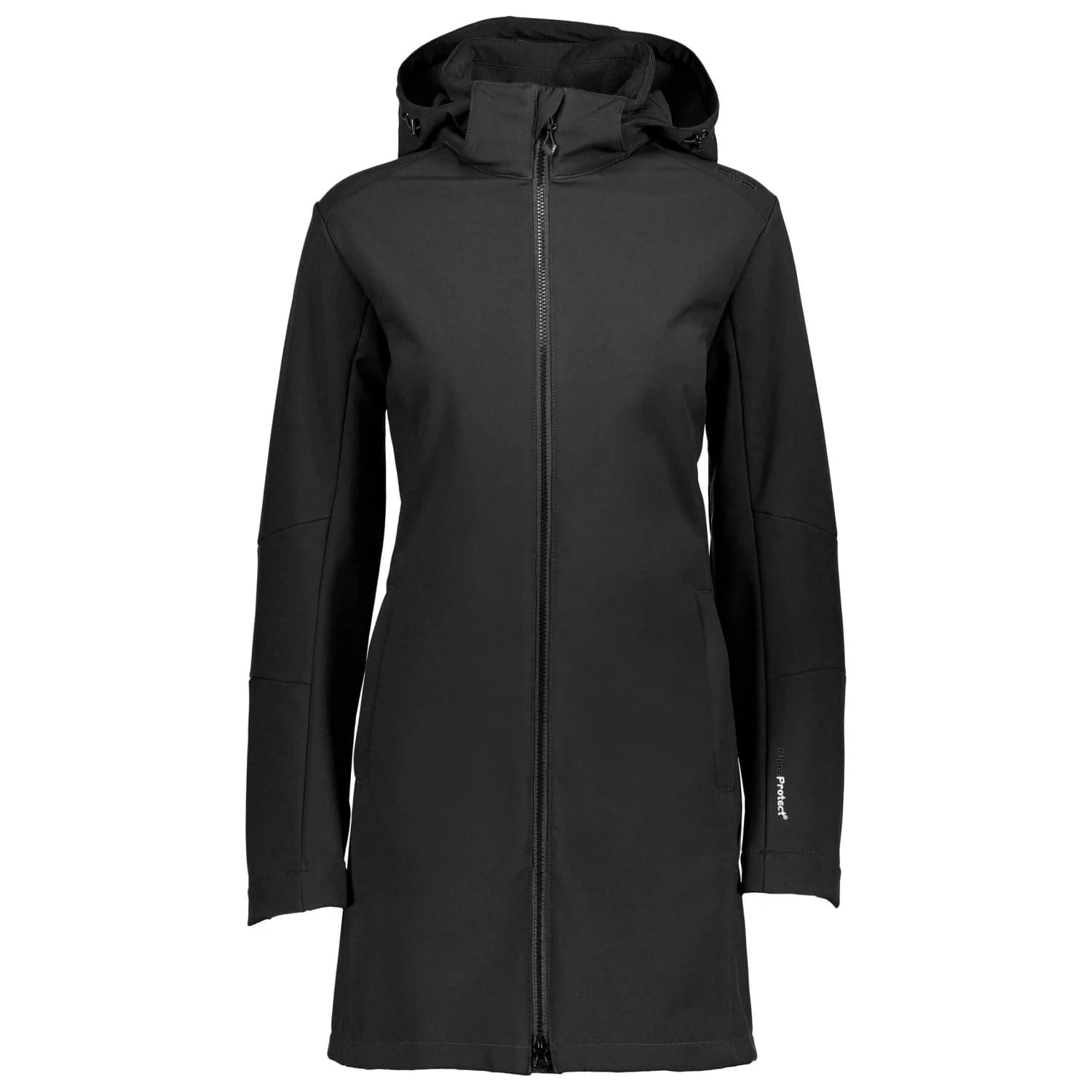 Дамско софтшел яке CMP Women's Parka Zip Hood Softshell Softshell jacket - Nero