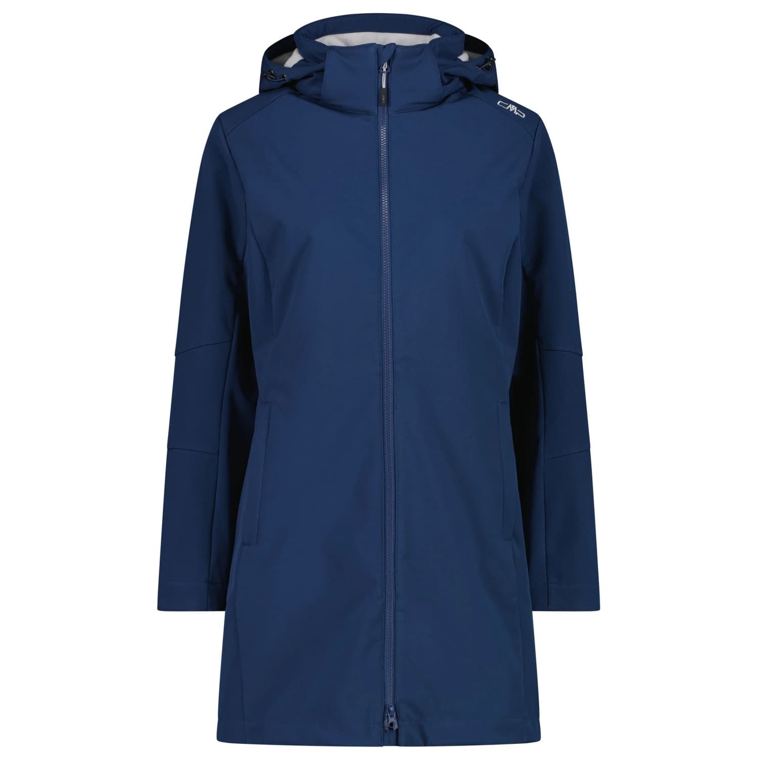 Дамско софтшел яке CMP Women's Parka Zip Hood Softshell Softshell jacket - Blue Ink / Ghiaccio