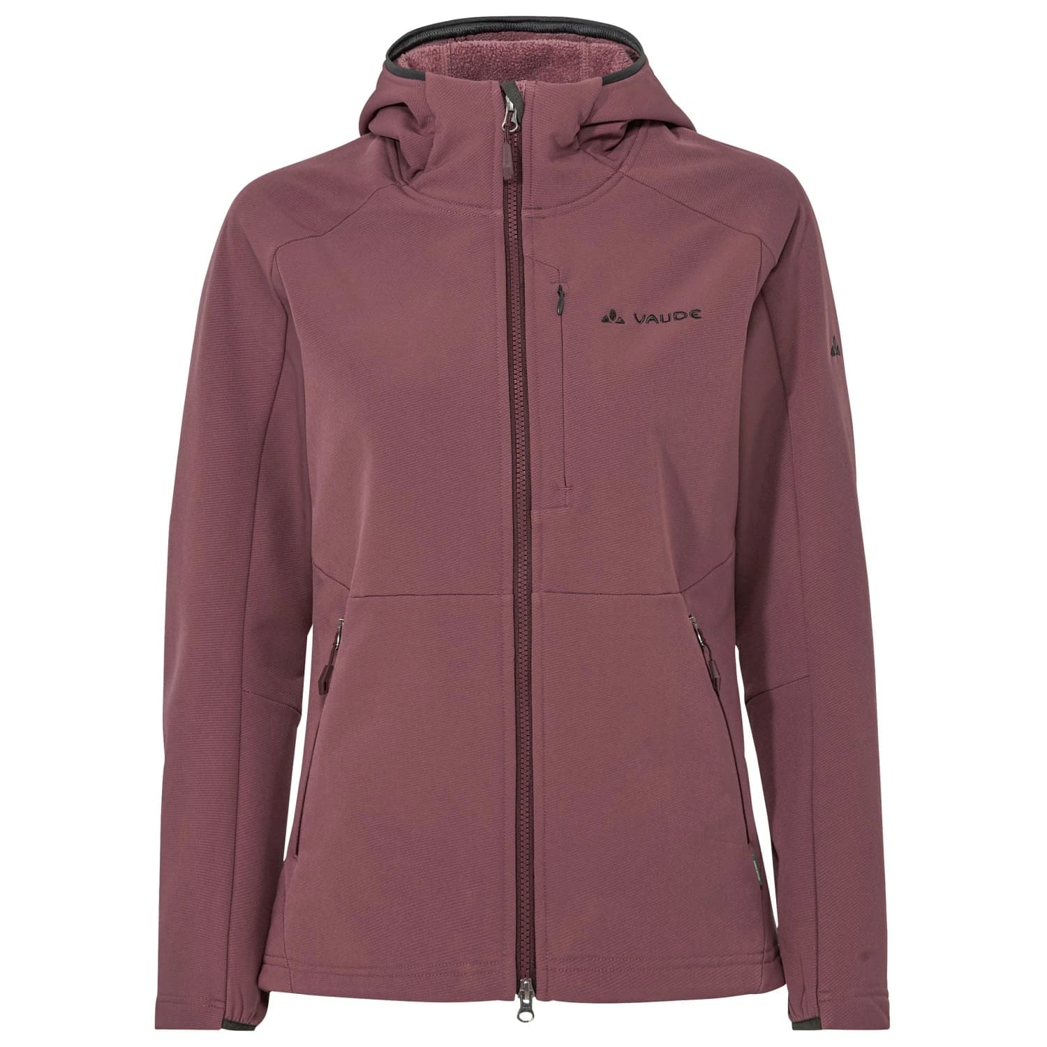 Дамско софтшел яке Vaude Women's Elope Stormfleece Hoody Softshell jacket - Ruby Dusk