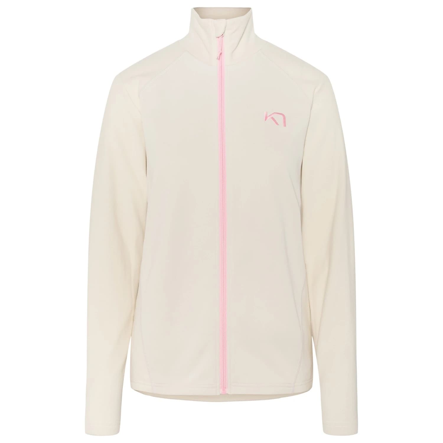 Дамско поларено яке Kari Traa Women's Kari Full Zip Fleece Training jacket - Light Beige