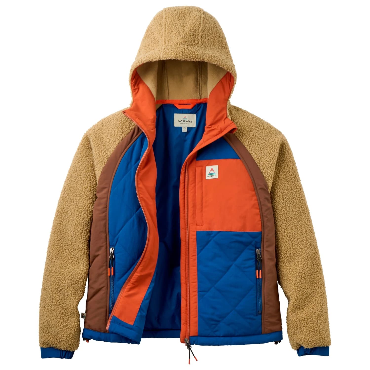 Дамско ежедневно яке Passenger Women's Lara Quilted Jacket Casual jacket - White Sand / Blue Navy