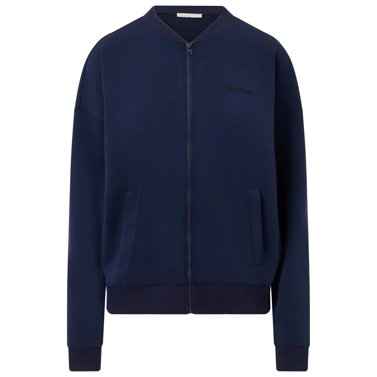 Дамско яке за тренировка Hey honey Women's Bomber Jersey Jacket Training jacket - Baritone Blue
