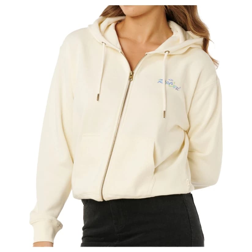 Яке за тренировка Rip Curl Women's Lay Day Relaxed Zip Through Training jacket - Bone