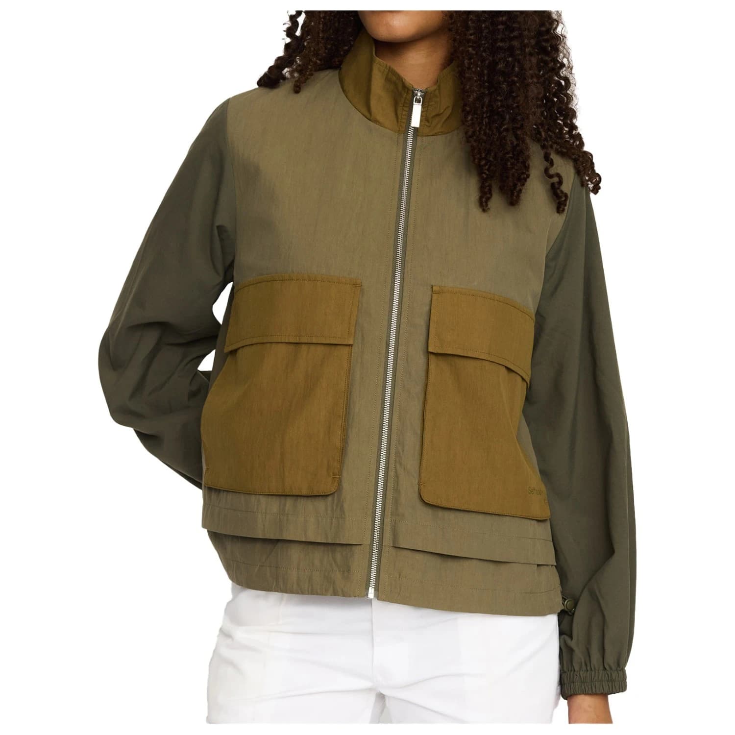 Дамско ежедневно яке Selfhood Women's Block Jacket Casual jacket - Army