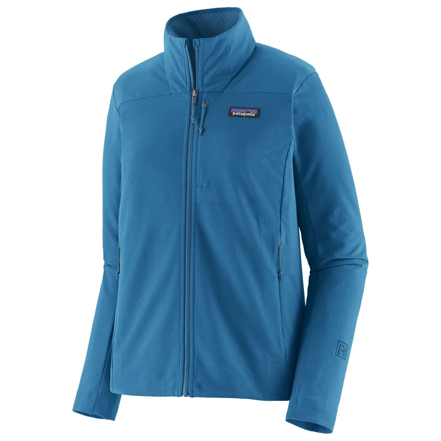 Дамско софтшел яке Patagonia Women's R1 Crossstrata Jacket Softshell jacket - Aquatic Blue