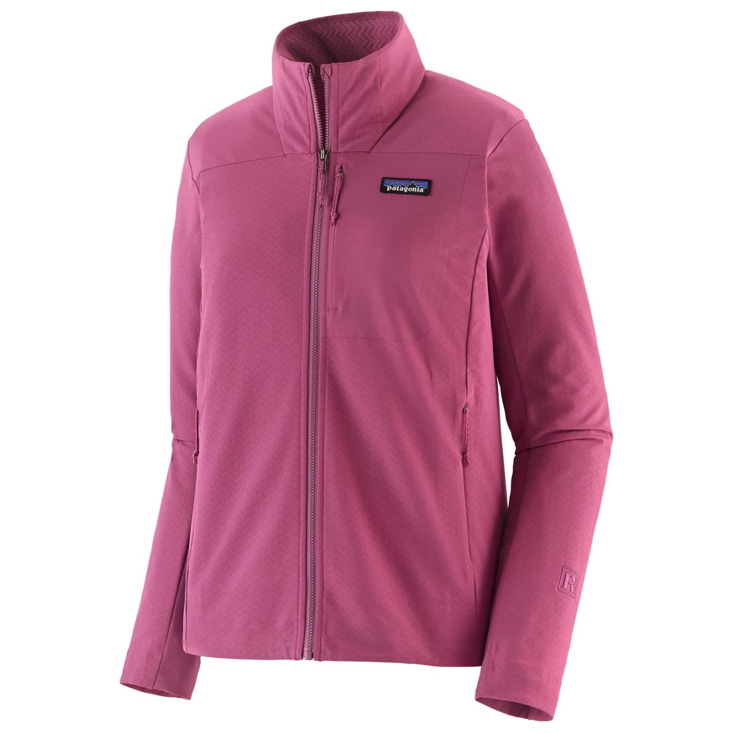 Дамско софтшел яке Patagonia Women's R1 Crossstrata Jacket Softshell jacket - Faded Magenta