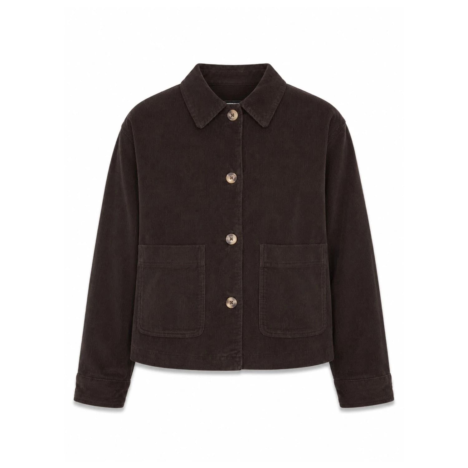 Ежедневно яке Mazine Women's Corduroy Shacket Casual jacket - Dark Chocolate