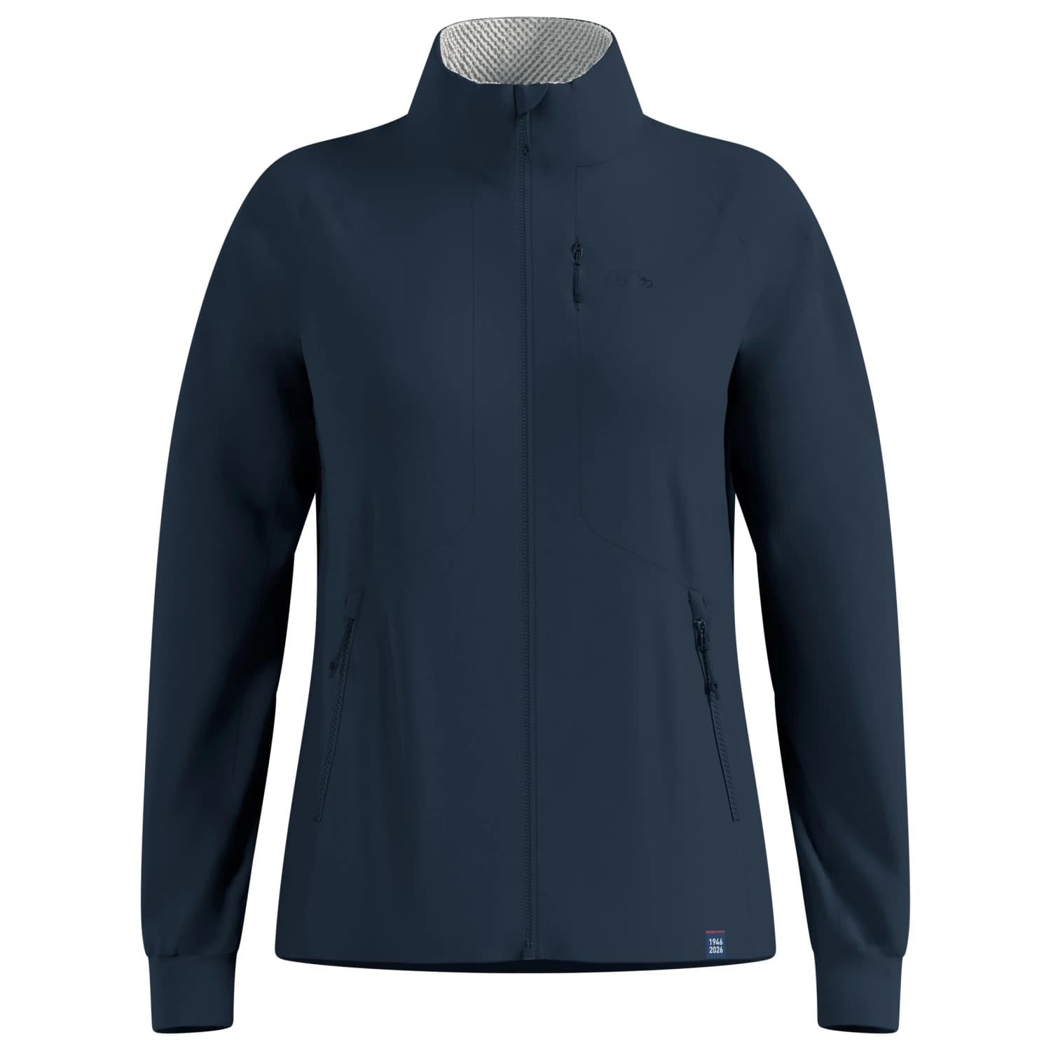 Дамско яке за ски бягане Odlo Women's Zeroweight X-Warm 80 Years Jacket Cross-country ski jacket - Dark Sapphire