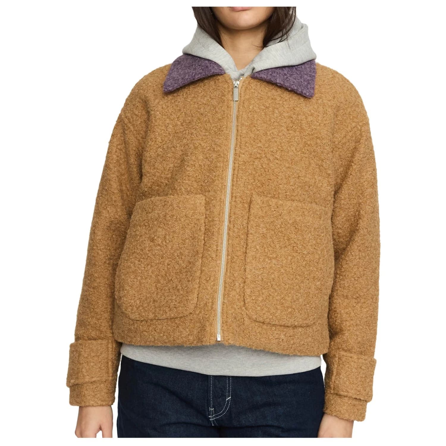 Ежедневно яке Selfhood Women's Short Jacket Casual jacket - Camel