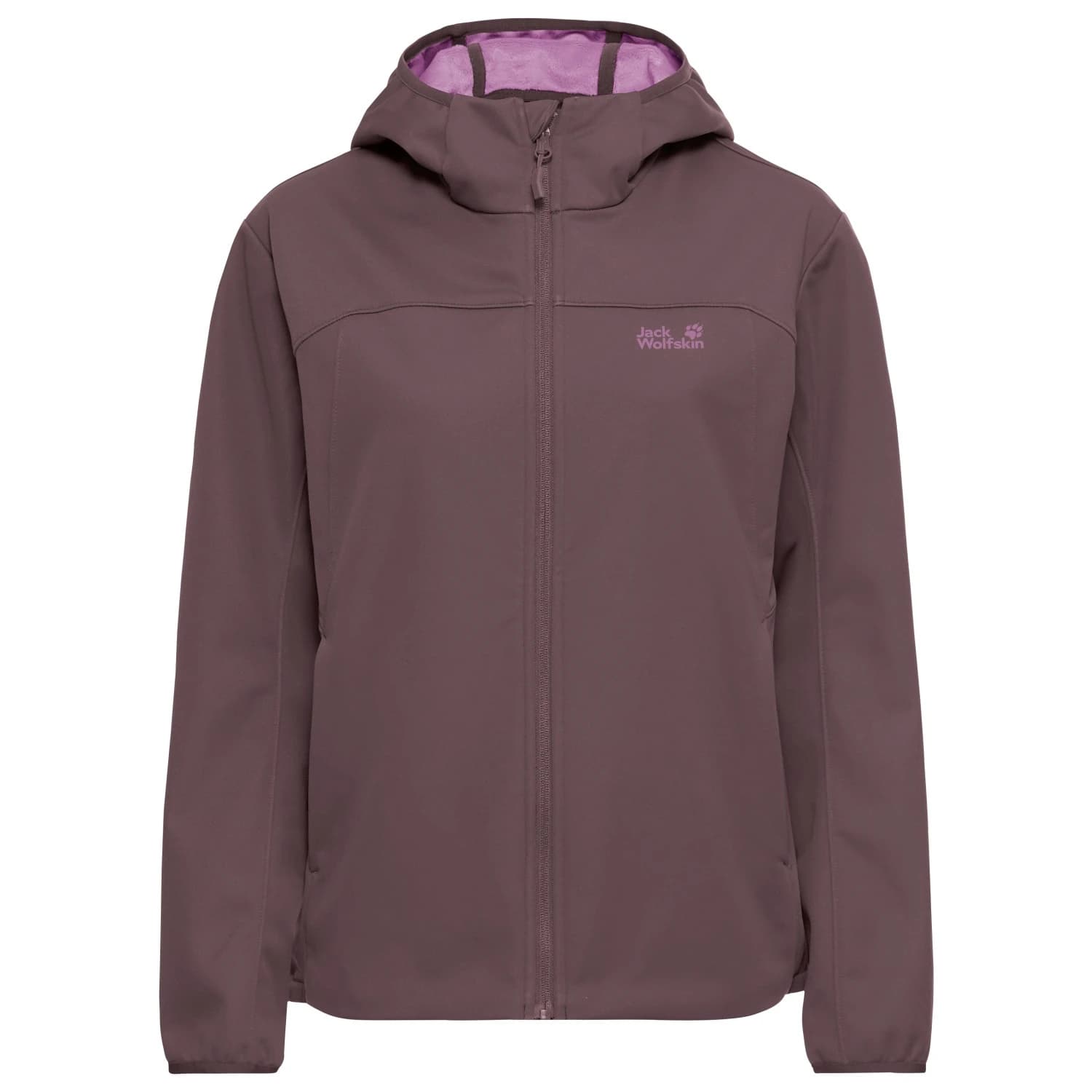 Дамско софтшел яке Jack Wolfskin Women's Windhain 2 Hoody Softshell jacket - Sheer Plum