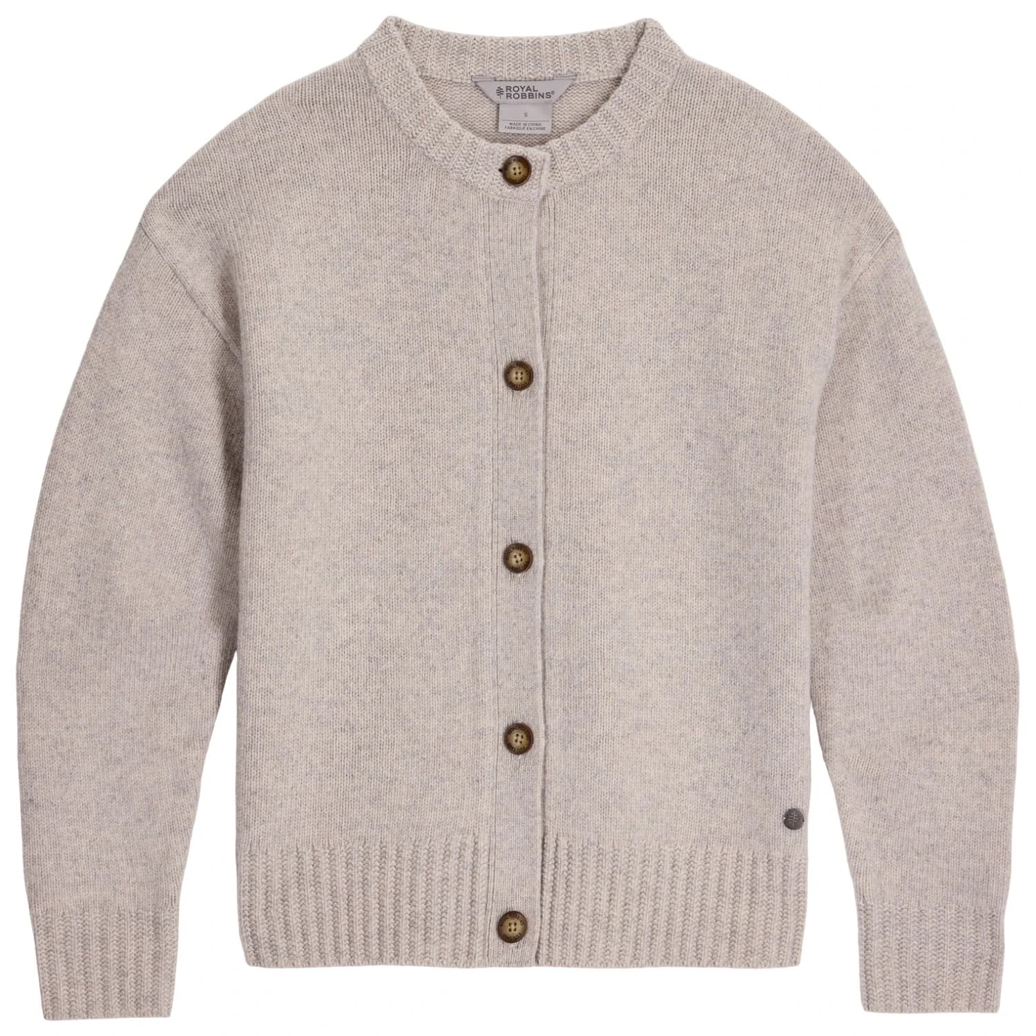 Ежедневно яке Royal Robbins Women's Rockcraft Cardigan Merino jacket - Lt Pelican Htr