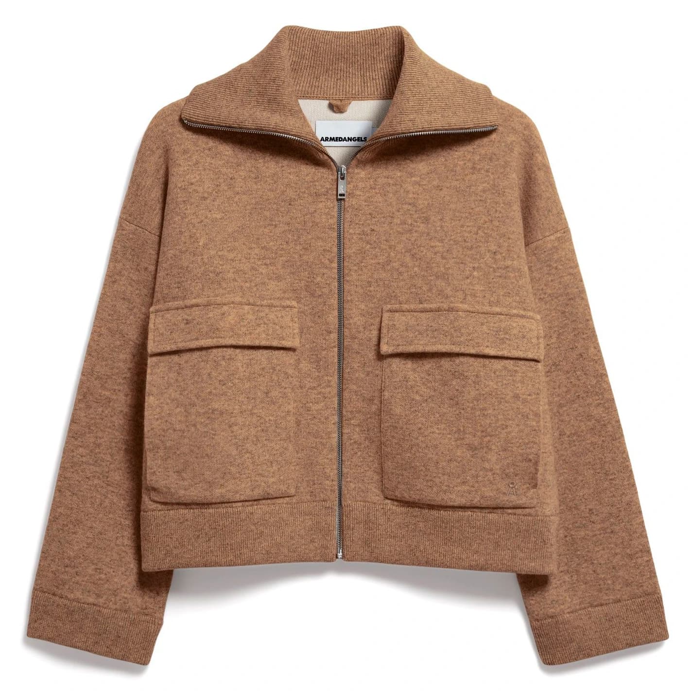 Дамско ежедневно яке ARMEDANGELS Women's Cotton-Wool Knit Jacket Casual jacket - Amberwood