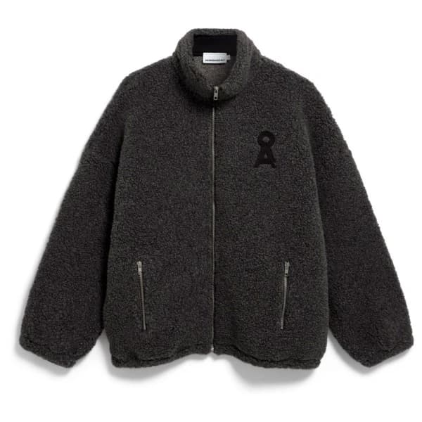 Ежедневно яке Armedangels Women's Wool Blend Fleece Jacket Casual jacket - Steel Melange