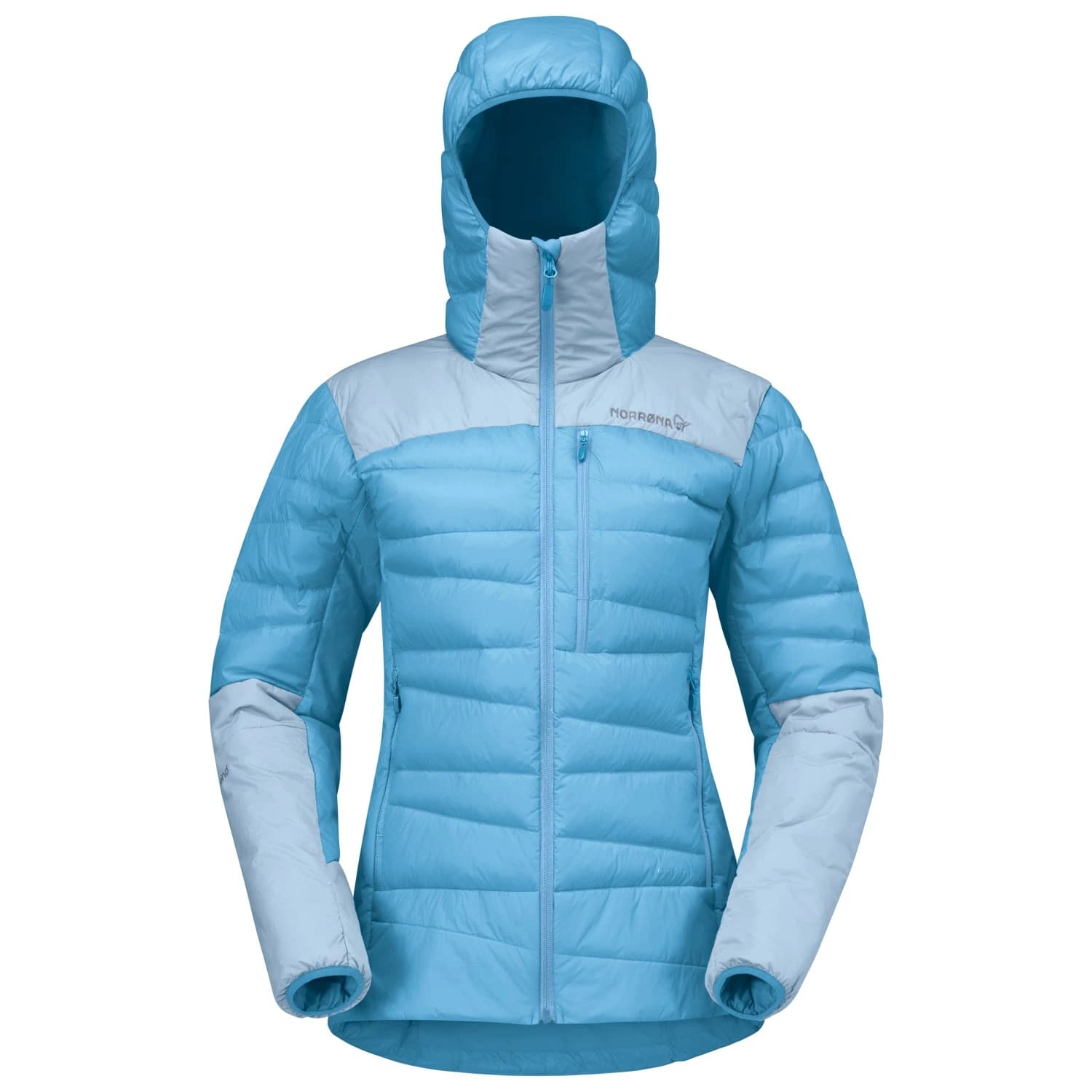 Пухено яке Norrøna Women's Falketind Down750 Hood Down jacket - Allure / Cashmere Blue