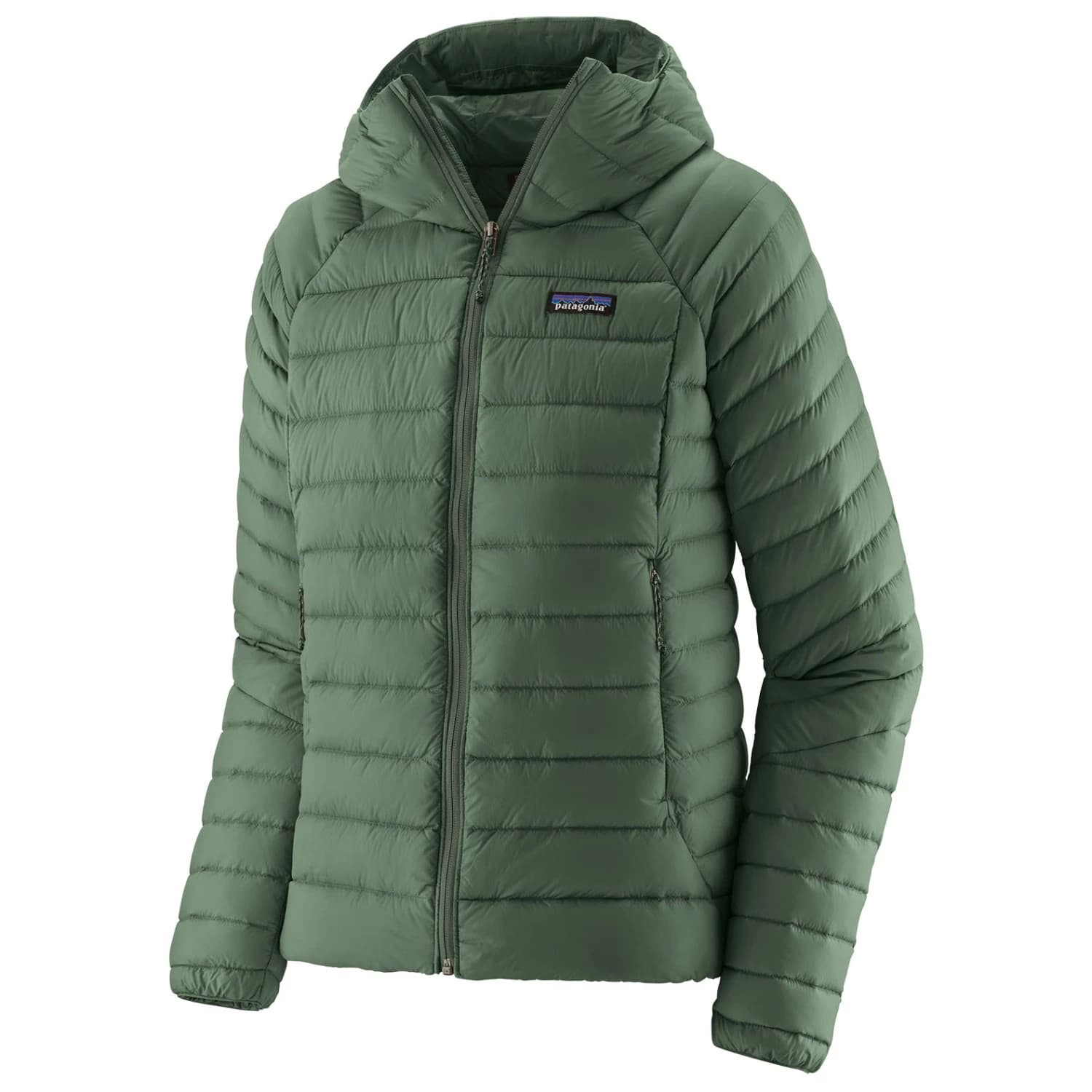 Дамско пухено яке Patagonia Women's Down Sweater Hoody Down jacket - Canopy Green