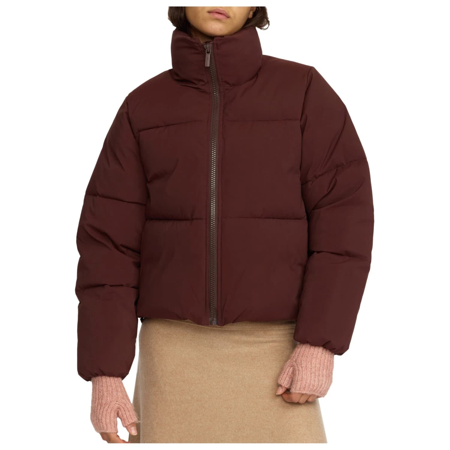 Дамско зимно яке Selfhood Women's Short Puffer Winter jacket - Burgundy