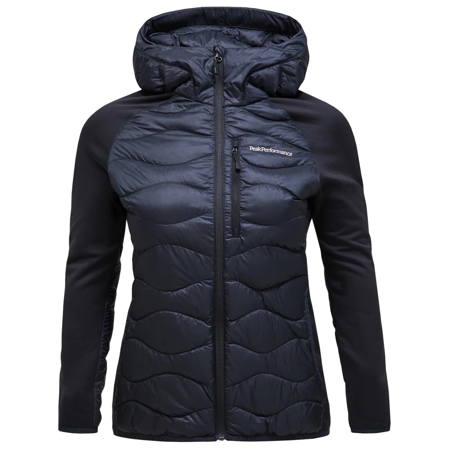 Дамско пухено яке Peak Performance Women's Helium Down Hybrid Hood Down jacket - Black II
