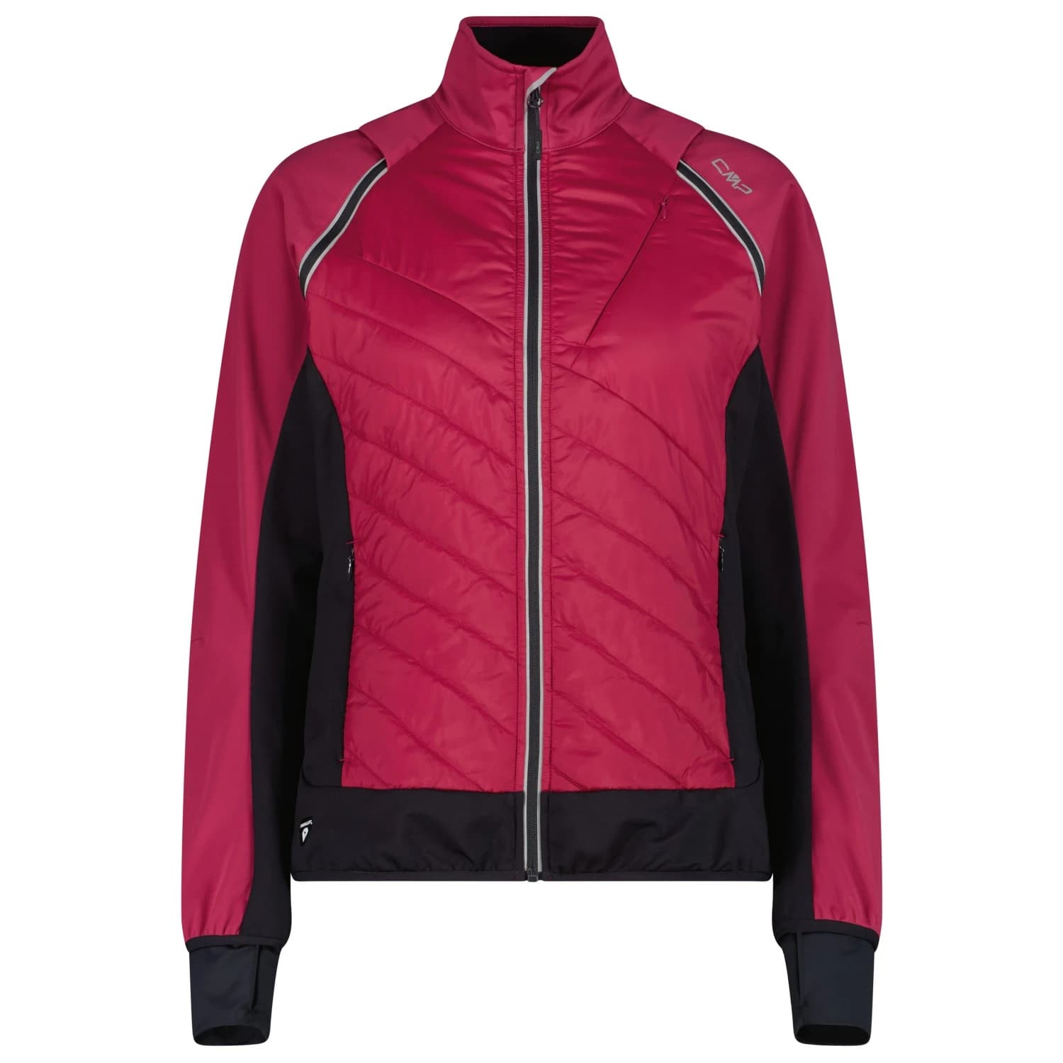 Дамско синтетично яке CMP Women's Jacket with Detachable Sleeves Synthetic jacket - Amaranto
