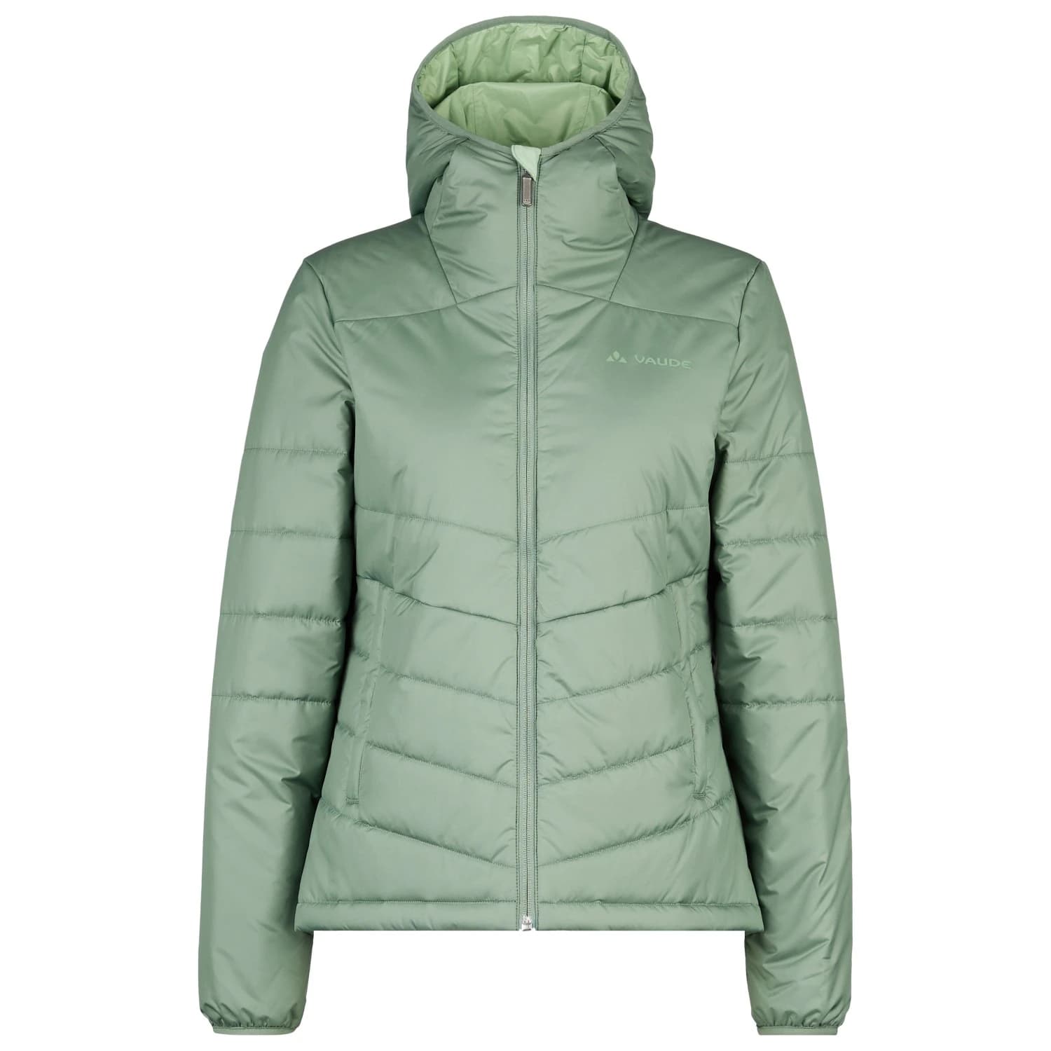 Дамско синтетично яке Vaude Women's Vinales Hooded Jacket Synthetic jacket - Agave